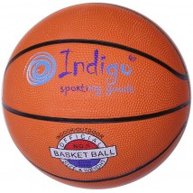 Мяч баскетбольный №6 INDIGO (резина) 7300-6-TBR Оранжевый